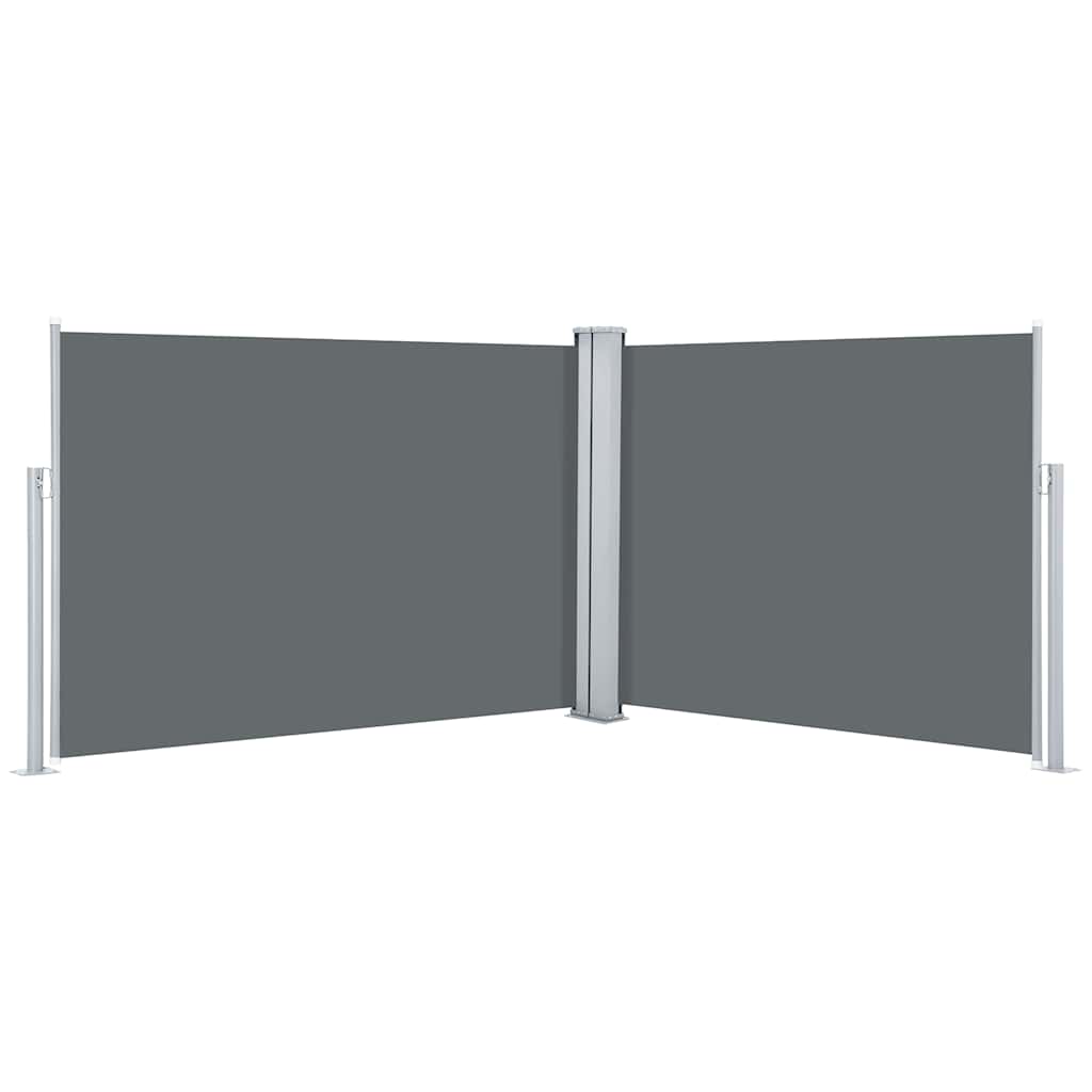 vidaXL Retractable Side Awning Anthracite 120x1000 cm