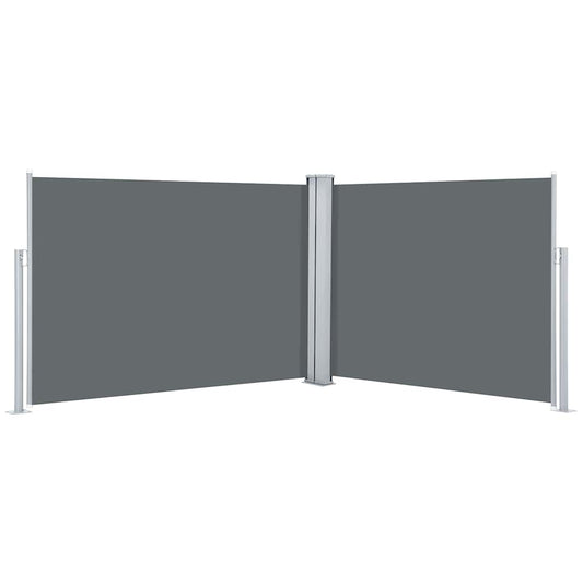 vidaXL Retractable Side Awning Anthracite 120x1000 cm