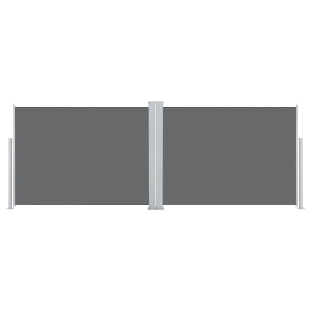 vidaXL Retractable Side Awning Anthracite 120x1000 cm