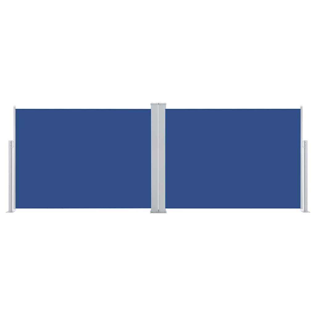vidaXL Retractable Side Awning Blue 120x1000 cm