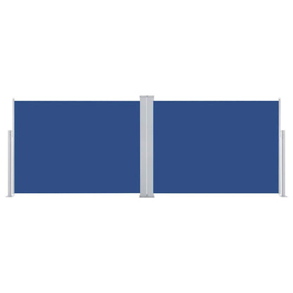 48482 vidaXL Retractable Side Awning Blue 120x1000 cm