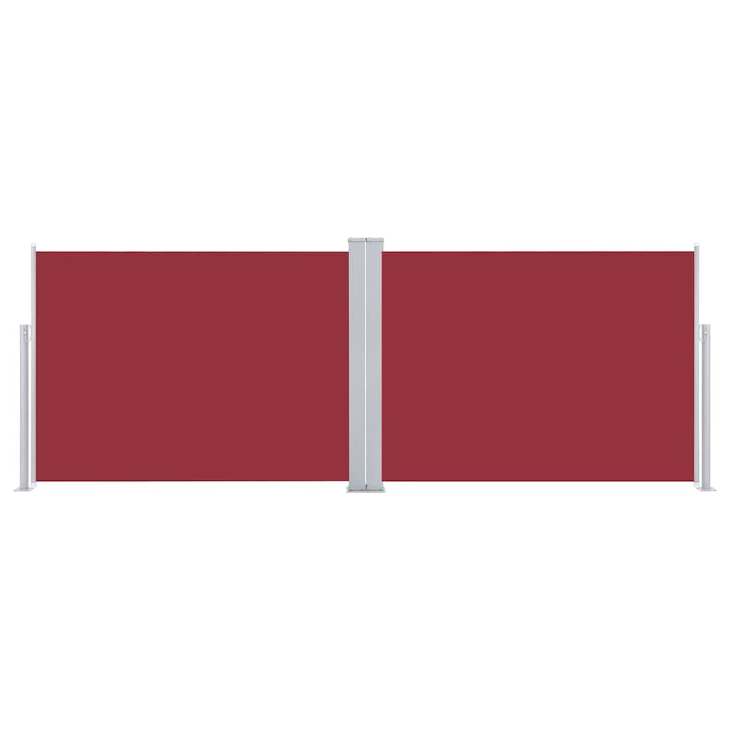 vidaXL Retractable Side Awning Red 120x1000 cm