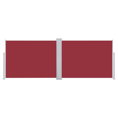 vidaXL Retractable Side Awning Red 120x1000 cm