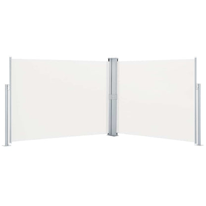 48485 vidaXL Retractable Side Awning Cream 140x1000 cm