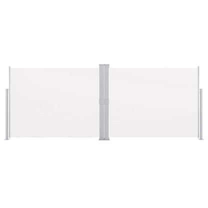 vidaXL Retractable Side Awning Cream 140x1000 cm