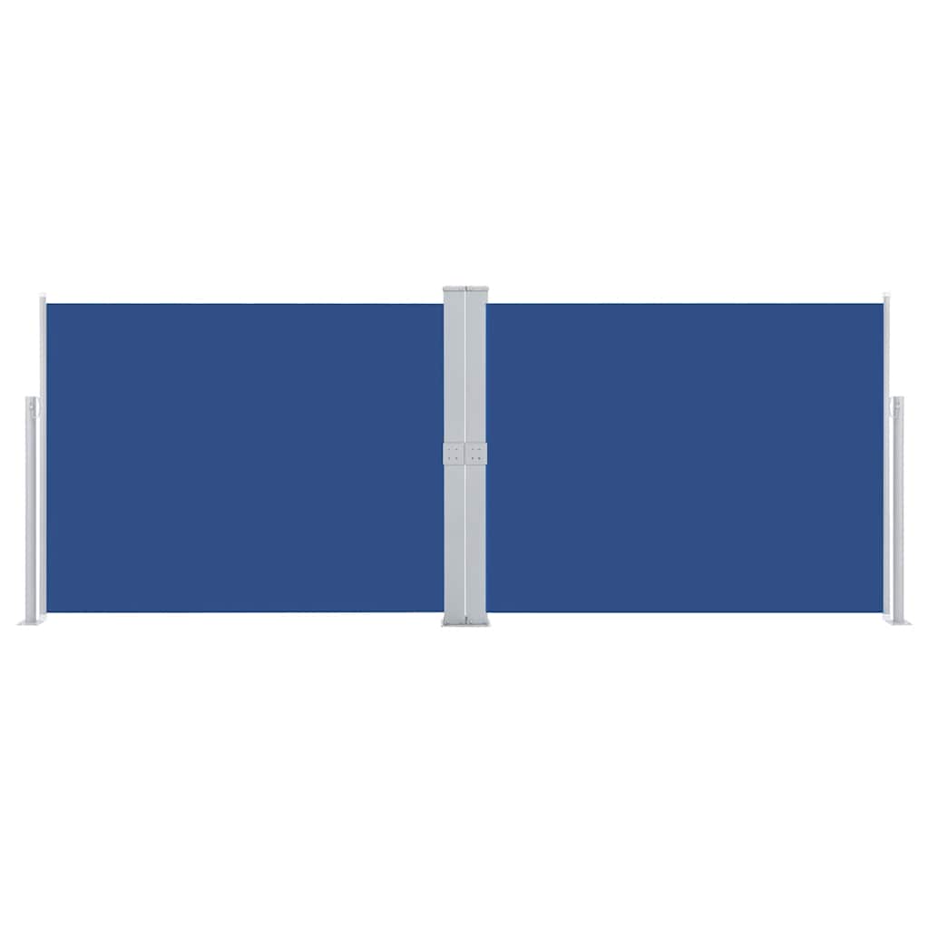 vidaXL Retractable Side Awning Blue 140x1000 cm