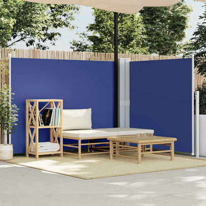 vidaXL Retractable Side Awning Blue 140x1000 cm
