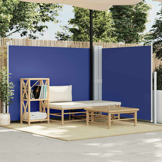 vidaXL Retractable Side Awning Blue 140x1000 cm
