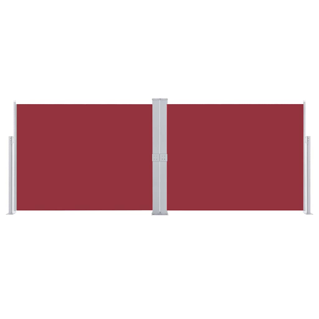 vidaXL Retractable Side Awning Red 140x1000 cm