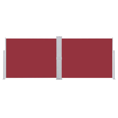 vidaXL Retractable Side Awning Red 140x1000 cm