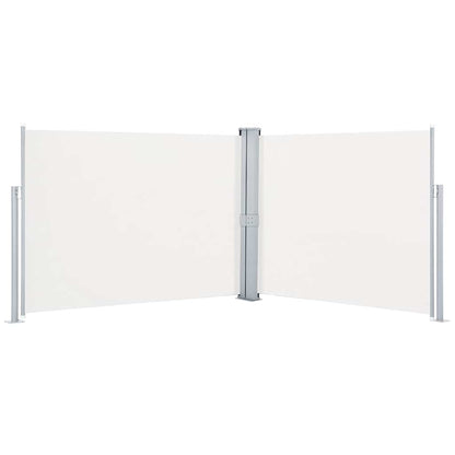 vidaXL Retractable Side Awning Cream 170x1000 cm
