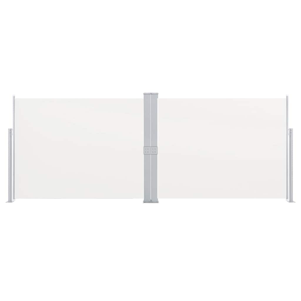 vidaXL Retractable Side Awning Cream 170x1000 cm