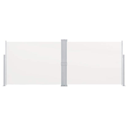 vidaXL Retractable Side Awning Cream 170x1000 cm