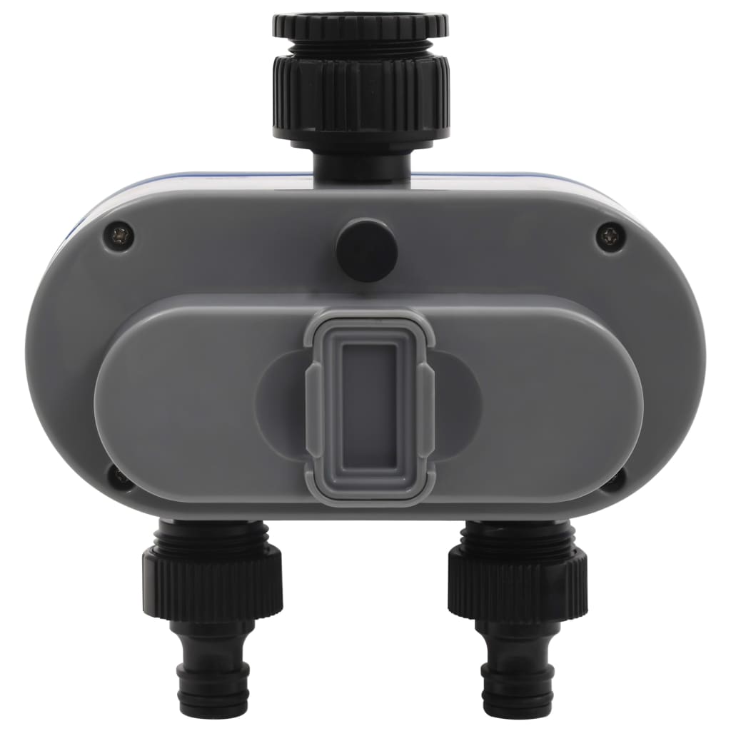 vidaXL Digital Water Timer | Black, Blue, Grey | ABS | Medium