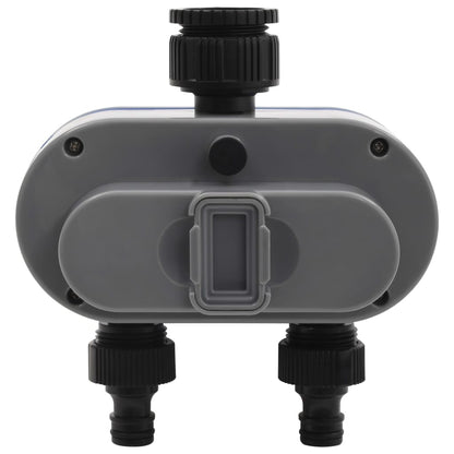 vidaXL Digital Water Timer | Black, Blue, Grey | ABS | Medium