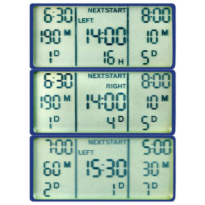 vidaXL Digital Water Timer | Black, Blue, Grey | ABS | Medium