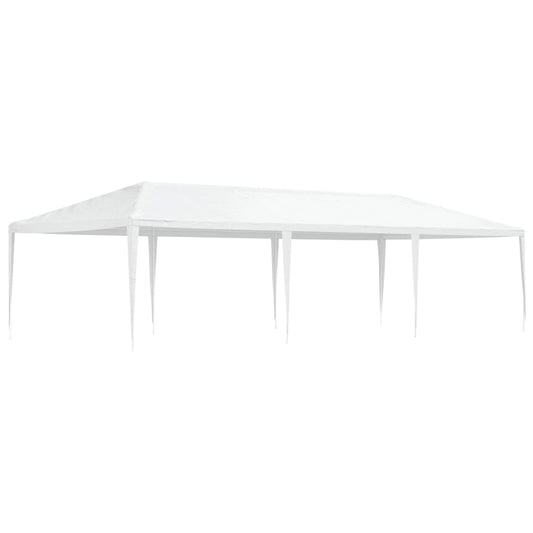 vidaXL Party Tent | White | Polyethylene roof, Iron frame | Large | Durable