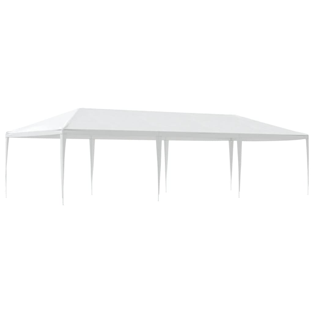 vidaXL Party Tent | White | Polyethylene roof, Iron frame | Large | Durable