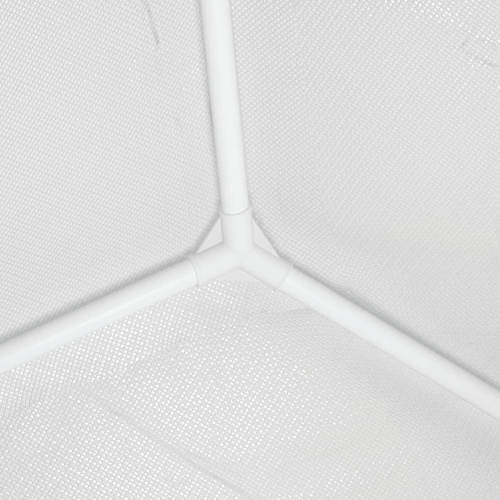 vidaXL Party Tent | White | Polyethylene roof, Iron frame | Large | Durable