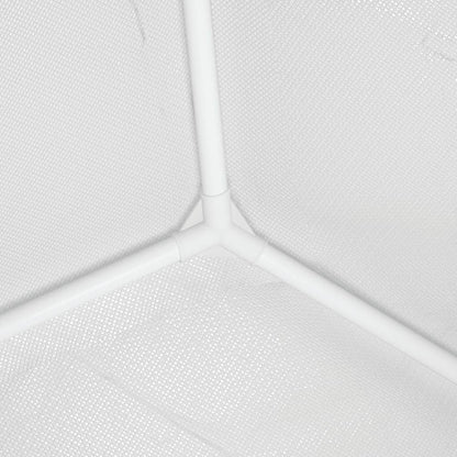 vidaXL Party Tent | White | Polyethylene roof, Iron frame | Large | Durable