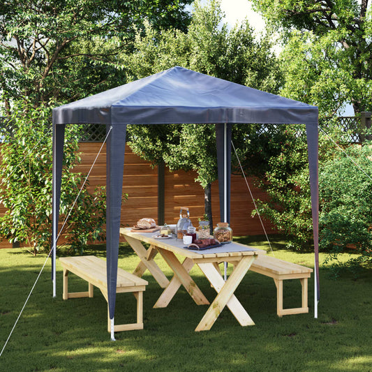 vidaXL Partytent | Blue | Polyethylene | 2x2 m | UV-resistant | Party Tent