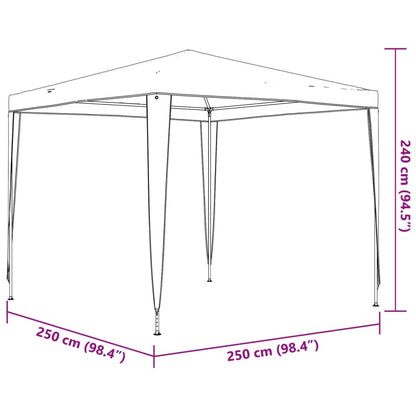 vidaXL Partytent | Blue | Polyethylene, Iron | Large |  UV-resistant materials