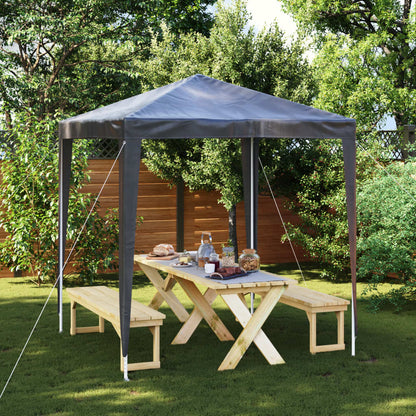 vidaXL Party Tent | Anthracite | Polyethylene, Steel | 2x2 m | Collapsible