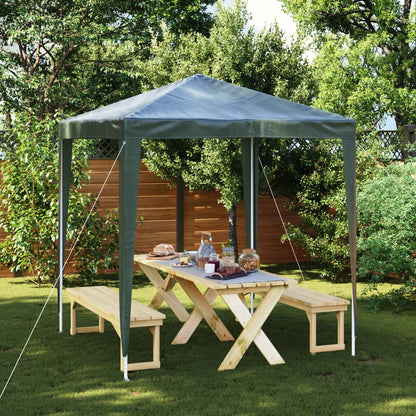 vidaXL Party Tent | Green | PE (polyethylene) canopy, steel frame | 2x2 meters