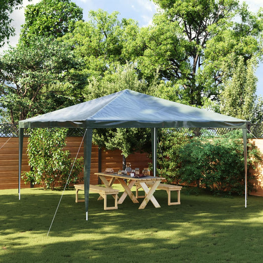 vidaXL Party Tent | Green | Polyethylene | 4x4 m | Portable | Party Tent