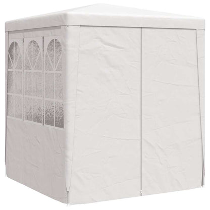 vidaXL Professional Party Tent with Side Walls 2x2 m White 90 g/m²
