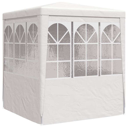 vidaXL Professional Party Tent with Side Walls 2x2 m White 90 g/m²