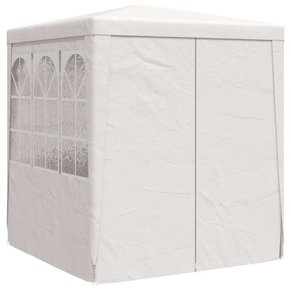 vidaXL Professional Party Tent with Side Walls 2.5x2.5 m White 90 g/m²