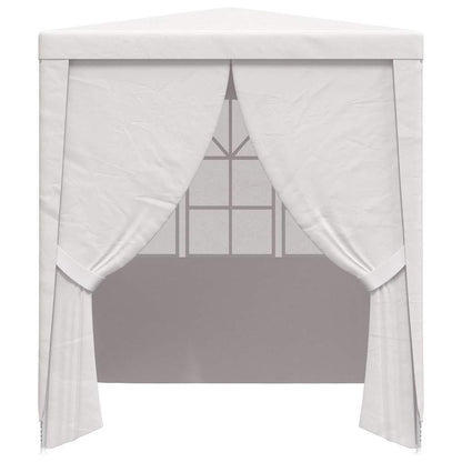 vidaXL Professional Party Tent with Side Walls 2.5x2.5 m White 90 g/m²