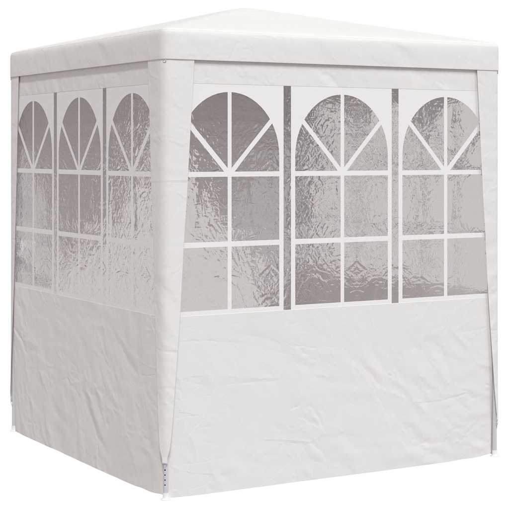 vidaXL Professional Party Tent with Side Walls 2.5x2.5 m White 90 g/m²