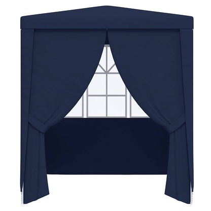 vidaXL Party Tent | Blue | Polyethylene | 2.5 x 2.5 meters | Foldable