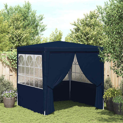 vidaXL Party Tent | Blue | Polyethylene | 2.5 x 2.5 meters | Foldable