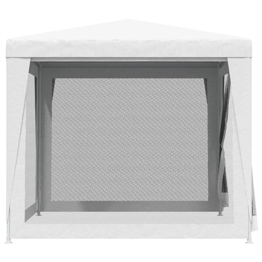 vidaXL Party Tent with 4 Mesh Sidewalls 2.5x2.5 m White