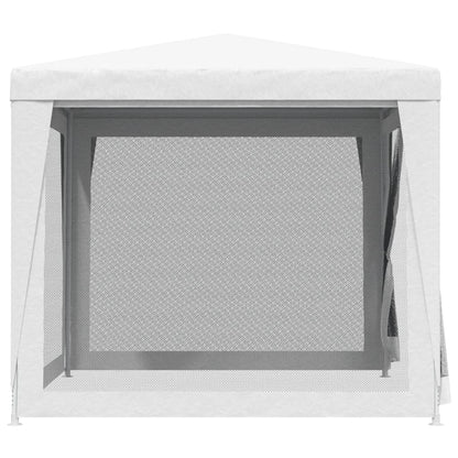 vidaXL Party Tent with 4 Mesh Sidewalls 2.5x2.5 m White