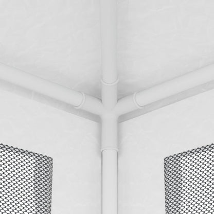 vidaXL Party Tent with 4 Mesh Sidewalls 2.5x2.5 m White
