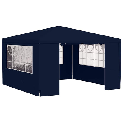 vidaXL Professional Party Tent with Side Walls 4x4 m Blue 90 g/m²