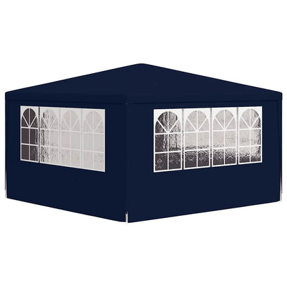 vidaXL Professional Party Tent with Side Walls 4x4 m Blue 90 g/m²