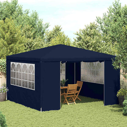 vidaXL Professional Party Tent with Side Walls 4x4 m Blue 90 g/m²