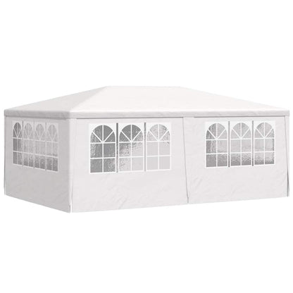 vidaXL Professional Party Tent with Side Walls 4x6 m White 90 g/m?