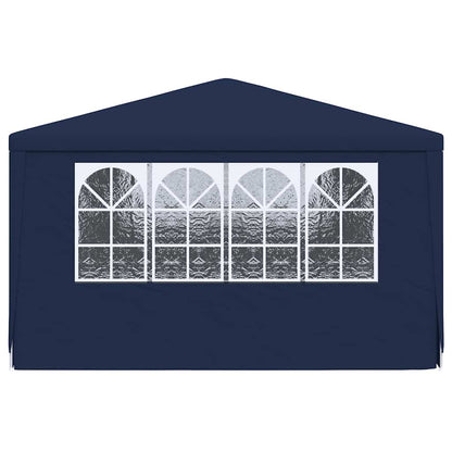 vidaXL Professional Party Tent with Side Walls 4x6 m Blue 90 g/m?