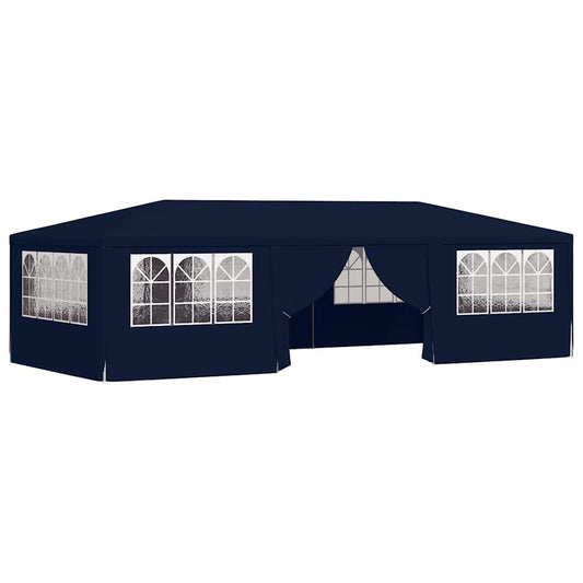vidaXL Party Tent | Blue | Polyethylene, Steel | 4x9 metres