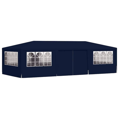 vidaXL Party Tent | Blue | Polyethylene, Steel | 4x9 metres