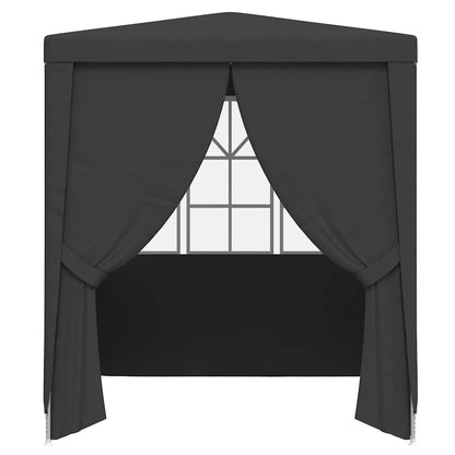 vidaXL Professional Party Tent Side Walls 2.5x2.5 m Anthracite 90 g/m²