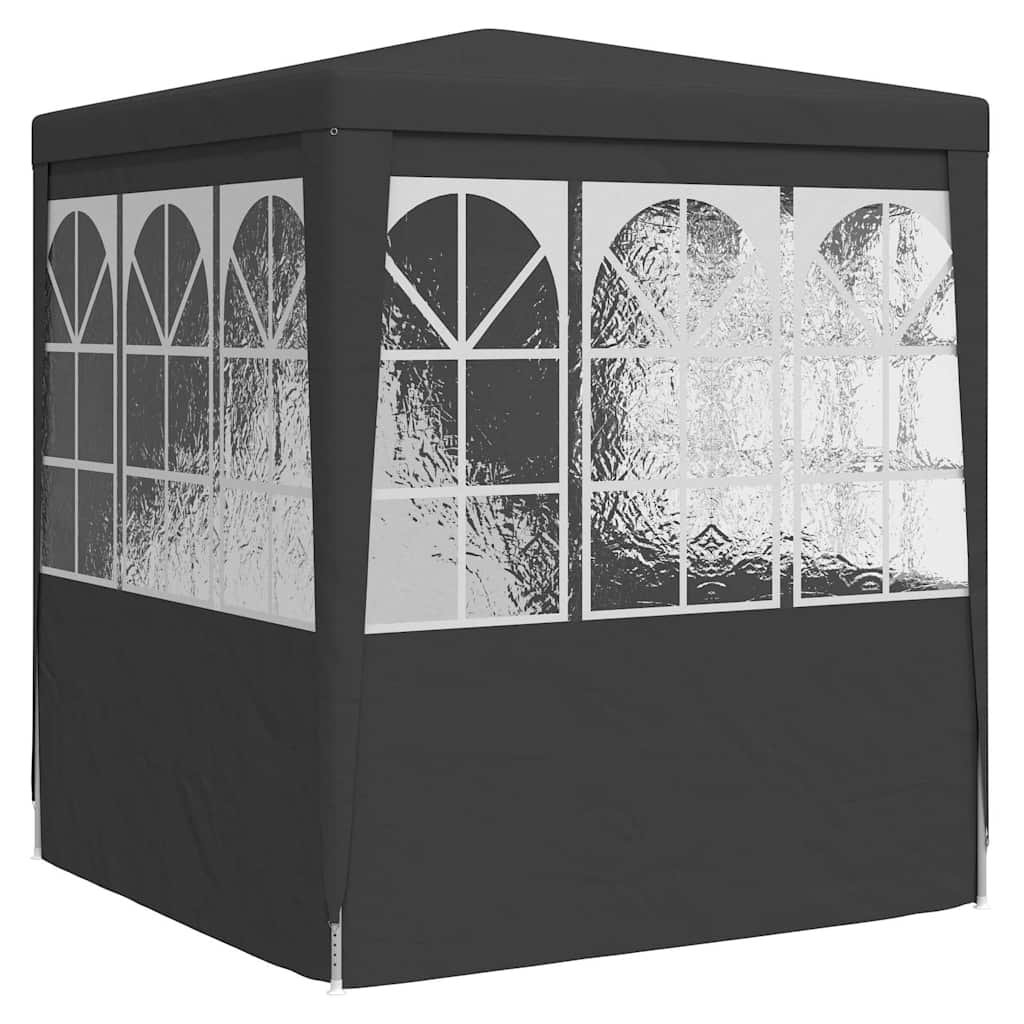 vidaXL Professional Party Tent Side Walls 2.5x2.5 m Anthracite 90 g/m²