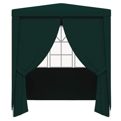 vidaXL Professional Party Tent with Side Walls 2.5x2.5 m Green 90 g/m²