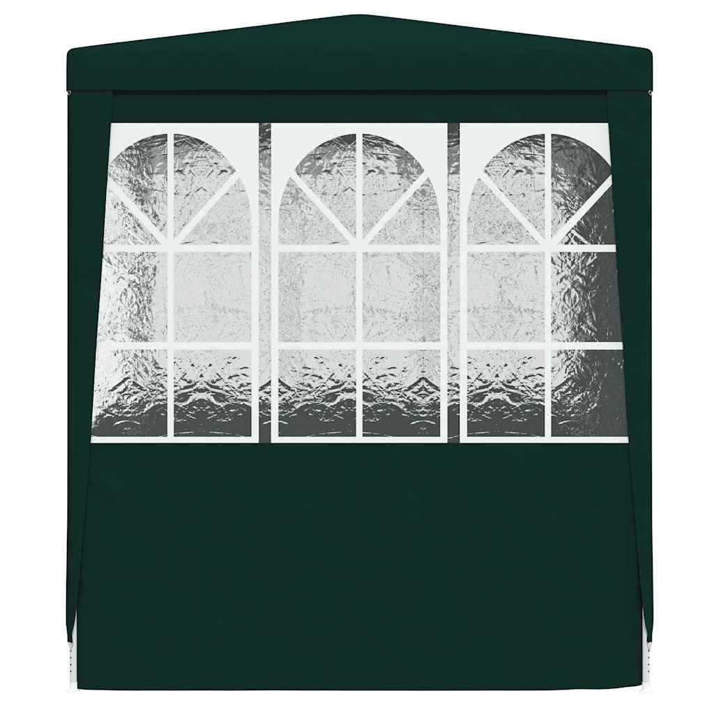 vidaXL Professional Party Tent with Side Walls 2.5x2.5 m Green 90 g/m²